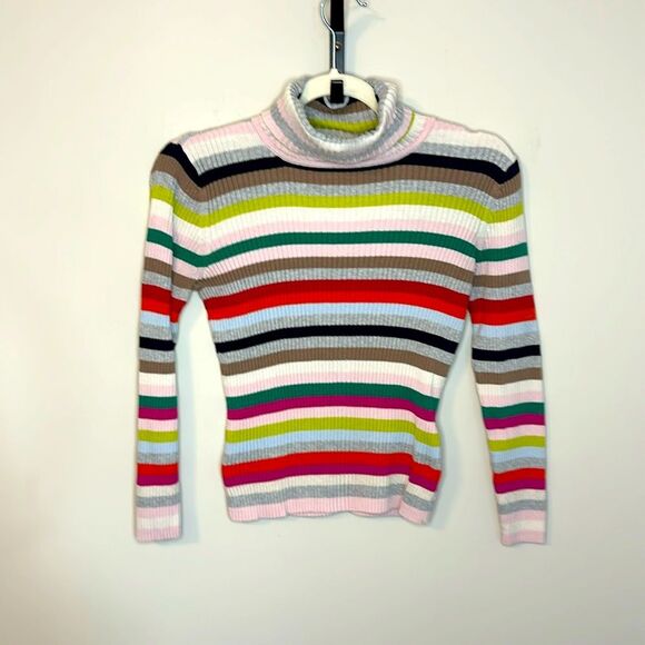 Vintage Y2K St.John’s Bay Vibrant Colors Turtle Neck Sweater Petite Small - Picture 1 of 6